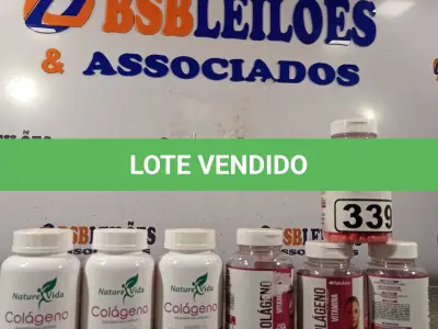LOTE 339 - 03 FRASCOS DE COLÁGENO NATURE VIDA 250MG COM 120 CAPSULAS CADA E 04 FRASCOS DE COLÁGENO NATULORE 120MG SENDO 02 COM 60 E 02 COM 120 CAPSULAS. (NO ESTADO, LEILÃO NÃO TEM GARANTIA E NEM DEVOLUÇÃO, SUJEITO A POSSÍVEIS AVARIAS VISÍVEIS/OCULTAS E/OU AUSÊNCIA DE COMPONENTES).