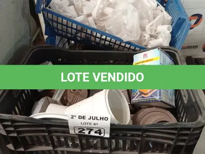 LOTE 274 - 01 LOTE COM MATÉRIAS DIVERSOS. (NO ESTADO, LEILÃO NÃO TEM GARANTIA E NEM DEVOLUÇÃO, SUJEITO A POSSÍVEIS AVARIAS VISÍVEIS/OCULTAS E/OU AUSÊNCIA DE COMPONENTES).