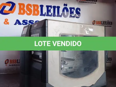 LOTE 075 - 01 IMPRESSORA DE ETIQUETAS MARCA ZEBRA MODELO Z4M. (NO ESTADO, LEILÃO NÃO TEM GARANTIA E NEM DEVOLUÇÃO, SUJEITO A POSSÍVEIS AVARIAS VISÍVEIS/OCULTAS E/OU AUSÊNCIA DE COMPONENTES).