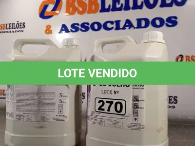 LOTE 270 - 01 GALÃO DE LIMPA ALUMÍNIO E 01 GALÃO DE ALCALINO CLORAL 5LITROS. (NO ESTADO, LEILÃO NÃO TEM GARANTIA E NEM DEVOLUÇÃO, SUJEITO A POSSÍVEIS AVARIAS VISÍVEIS/OCULTAS E/OU AUSÊNCIA DE COMPONENTES).