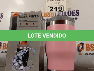 LOTE 219 - 01 COPO PARA CERVEJA. (NO ESTADO, LEILÃO NÃO TEM GARANTIA E NEM DEVOLUÇÃO, SUJEITO A POSSÍVEIS AVARIAS VISÍVEIS/OCULTAS E/OU AUSÊNCIA DE COMPONENTES).
