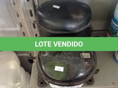 LOTE 477 - 02 MOTORES PARA REFRIGERAÇÃO. (NO ESTADO, LEILÃO NÃO TEM GARANTIA E NEM DEVOLUÇÃO, SUJEITO A POSSÍVEIS AVARIAS VISÍVEIS/OCULTAS E/OU AUSÊNCIA DE COMPONENTES).