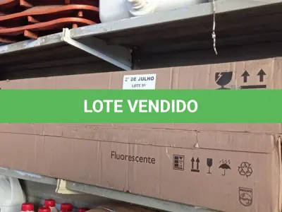 LOTE 285 - 01 LOTE COM GRANDE QUANTIDADE DE LÂMPADAS TUBULARES FLUORESCENTES MARCAS E MODELOS DIVERSOS. (NO ESTADO, LEILÃO NÃO TEM GARANTIA E NEM DEVOLUÇÃO, SUJEITO A POSSÍVEIS AVARIAS VISÍVEIS/OCULTAS E/OU AUSÊNCIA DE COMPONENTES).