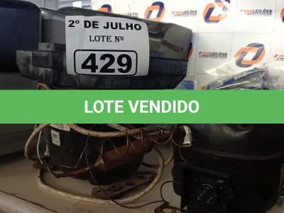 LOTE 429 - 02 MOTORES PARA REFRIGERAÇÃO. (NO ESTADO, LEILÃO NÃO TEM GARANTIA E NEM DEVOLUÇÃO, SUJEITO A POSSÍVEIS AVARIAS VISÍVEIS/OCULTAS E/OU AUSÊNCIA DE COMPONENTES).