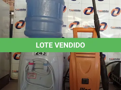 LOTE 243 - 01 BEBEDOURO PARA GARRAFÃO E 01 LAVADORA DE ALTA PRESSÃO MARCA WAP MINI PLUS. (NO ESTADO, LEILÃO NÃO TEM GARANTIA E NEM DEVOLUÇÃO, SUJEITO A POSSÍVEIS AVARIAS VISÍVEIS/OCULTAS E/OU AUSÊNCIA DE COMPONENTES).
