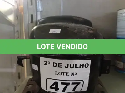 LOTE 477 - 02 MOTORES PARA REFRIGERAÇÃO. (NO ESTADO, LEILÃO NÃO TEM GARANTIA E NEM DEVOLUÇÃO, SUJEITO A POSSÍVEIS AVARIAS VISÍVEIS/OCULTAS E/OU AUSÊNCIA DE COMPONENTES).