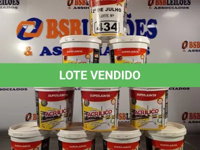 LOTE 434 - 10 KG DE REJUNTAMENTO ACRÍLICO SUPER JUNTA. (NO ESTADO, LEILÃO NÃO TEM GARANTIA E NEM DEVOLUÇÃO, SUJEITO A POSSÍVEIS AVARIAS VISÍVEIS/OCULTAS E/OU AUSÊNCIA DE COMPONENTES).