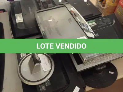 LOTE 414 - 01 LOTE COM VÁRIOS MONITORES MARCAS E MODELOS DIVERSOS PARA RETIRADA DE PEÇAS. (NO ESTADO, LEILÃO NÃO TEM GARANTIA E NEM DEVOLUÇÃO, SUJEITO A POSSÍVEIS AVARIAS VISÍVEIS/OCULTAS E/OU AUSÊNCIA DE COMPONENTES).