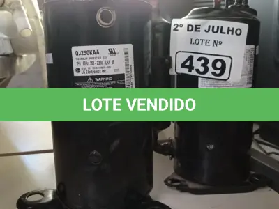 LOTE 439 - 02 MOTORES PARA AR CONDICIONADO. (NO ESTADO, LEILÃO NÃO TEM GARANTIA E NEM DEVOLUÇÃO, SUJEITO A POSSÍVEIS AVARIAS VISÍVEIS/OCULTAS E/OU AUSÊNCIA DE COMPONENTES).