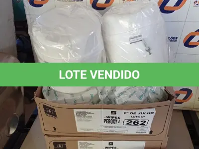 LOTE 262 - 02 FRASQUEIRAS SUPPLY CLEAM COM 04 REFIS E 06 BALDES DE LENÇOS WIPES PEROXY 4D. (NO ESTADO, LEILÃO NÃO TEM GARANTIA E NEM DEVOLUÇÃO, SUJEITO A POSSÍVEIS AVARIAS VISÍVEIS/OCULTAS E/OU AUSÊNCIA DE COMPONENTES).