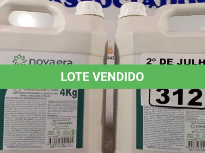 LOTE 312 - 02 GALÕES DE ÁLCOOL EM GEL ANTISSÉPTICO HIGIENIZADOR DE MÃOS 70% 4KG CADA. (NO ESTADO, LEILÃO NÃO TEM GARANTIA E NEM DEVOLUÇÃO, SUJEITO A POSSÍVEIS AVARIAS VISÍVEIS/OCULTAS E/OU AUSÊNCIA DE COMPONENTES).
