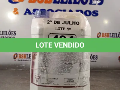 LOTE 494 - 10 LITROS DE CLOROCLEAN, LIMPADOR DESINFETANTE CLORADO PARA INDÚSTRIAS ALIMENTÍCIAS E AFINS. (NO ESTADO, LEILÃO NÃO TEM GARANTIA E NEM DEVOLUÇÃO, SUJEITO A POSSÍVEIS AVARIAS VISÍVEIS/OCULTAS E/OU AUSÊNCIA DE COMPONENTES).
