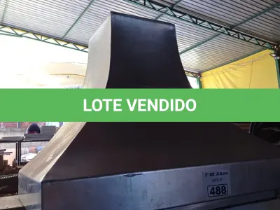 LOTE 488 - 01 COIFA EM AÇO INOX. (NO ESTADO, LEILÃO NÃO TEM GARANTIA E NEM DEVOLUÇÃO, SUJEITO A POSSÍVEIS AVARIAS VISÍVEIS/OCULTAS E/OU AUSÊNCIA DE COMPONENTES).