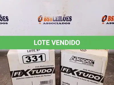 LOTE 331 - 02 CAIXAS COM ADESIVO VEDANTE A BASE DE PESILOX 20G COM 12 BISNAGAS CADA. (NO ESTADO, LEILÃO NÃO TEM GARANTIA E NEM DEVOLUÇÃO, SUJEITO A POSSÍVEIS AVARIAS VISÍVEIS/OCULTAS E/OU AUSÊNCIA DE COMPONENTES).