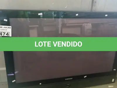 LOTE 474 - 01 TV DE PLASMA MARCA SAMSUNG 42” POL PARA RETIRADA DE PEÇAS. (NO ESTADO, LEILÃO NÃO TEM GARANTIA E NEM DEVOLUÇÃO, SUJEITO A POSSÍVEIS AVARIAS VISÍVEIS/OCULTAS E/OU AUSÊNCIA DE COMPONENTES).
