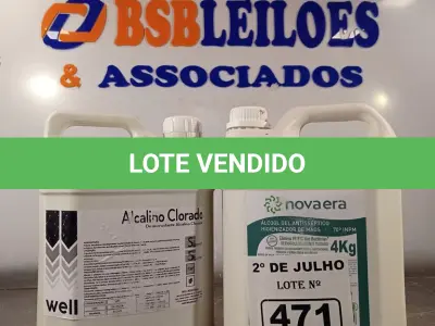 LOTE 471 - 02 GALÕES DE ÁLCOOL EM GEL ANTISSÉPTICO HIGIENIZADOR DE MÃOS 70% 4KG CADA. (NO ESTADO, LEILÃO NÃO TEM GARANTIA E NEM DEVOLUÇÃO, SUJEITO A POSSÍVEIS AVARIAS VISÍVEIS/OCULTAS E/OU AUSÊNCIA DE COMPONENTES).