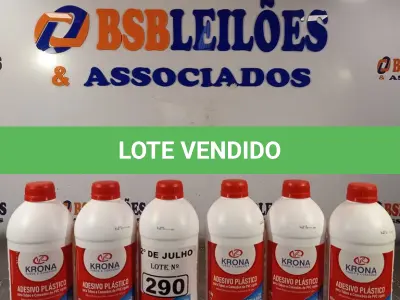 LOTE 290 - 06 FRASCOS DE ADESIVO PLÁSTICO PARA TUBOS E CONEXÕES DE PVC RÍGIDO LINHA ÁGUA FRIA 850G. (NO ESTADO, LEILÃO NÃO TEM GARANTIA E NEM DEVOLUÇÃO, SUJEITO A POSSÍVEIS AVARIAS VISÍVEIS/OCULTAS E/OU AUSÊNCIA DE COMPONENTES).