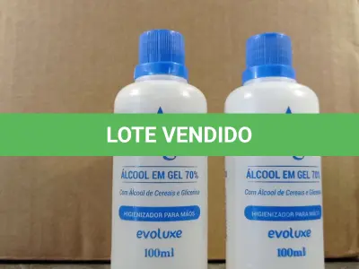LOTE 357 - 01 LOTE COM VÁRIOS FRASCOS DE ÁLCOOL EM GEL 70% 100ML. (NO ESTADO, LEILÃO NÃO TEM GARANTIA E NEM DEVOLUÇÃO, SUJEITO A POSSÍVEIS AVARIAS VISÍVEIS/OCULTAS E/OU AUSÊNCIA DE COMPONENTES).