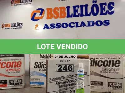 LOTE 246 - 01 LOTE COM VÁRIAS BISNAGAS DE SILICONE ACÉTICO. (NO ESTADO, LEILÃO NÃO TEM GARANTIA E NEM DEVOLUÇÃO, SUJEITO A POSSÍVEIS AVARIAS VISÍVEIS/OCULTAS E/OU AUSÊNCIA DE COMPONENTES).