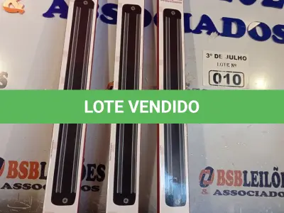 LOTE 010 - 03 BARRAS MAGNÉTICAS PARA FACAS E FERRAMENTAS. (NO ESTADO, LEILÃO NÃO TEM GARANTIA E NEM DEVOLUÇÃO, SUJEITO A POSSÍVEIS AVARIAS VISÍVEIS/OCULTAS E/OU AUSÊNCIA DE COMPONENTES).
