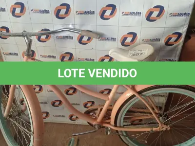 LOTE 407 - 01 BICICLETA ARO 26 VINTAGE. (NO ESTADO, LEILÃO NÃO TEM GARANTIA E NEM DEVOLUÇÃO, SUJEITO A POSSÍVEIS AVARIAS VISÍVEIS/OCULTAS E/OU AUSÊNCIA DE COMPONENTES).