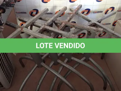 LOTE 443 - 04 BASES DE MESA DE FERRO. (NO ESTADO, LEILÃO NÃO TEM GARANTIA E NEM DEVOLUÇÃO, SUJEITO A POSSÍVEIS AVARIAS VISÍVEIS/OCULTAS E/OU AUSÊNCIA DE COMPONENTES).