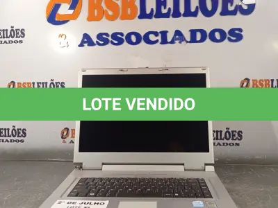 LOTE 387 - 01 NOTEBOOK MARCA ITAUTEC PARA RETIRADA DE PEÇAS. (NO ESTADO, LEILÃO NÃO TEM GARANTIA E NEM DEVOLUÇÃO, SUJEITO A POSSÍVEIS AVARIAS VISÍVEIS/OCULTAS E/OU AUSÊNCIA DE COMPONENTES).