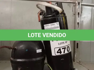 LOTE 470 - 02 MOTORES PARA REFRIGERAÇÃO SENDO 01 PARA AR CONDICIONADO. (NO ESTADO, LEILÃO NÃO TEM GARANTIA E NEM DEVOLUÇÃO, SUJEITO A POSSÍVEIS AVARIAS VISÍVEIS/OCULTAS E/OU AUSÊNCIA DE COMPONENTES).
