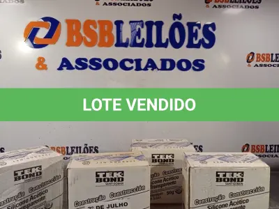 LOTE 251 - 01 LOTE COM VÁRIAS BISNAGAS DE SILICONE ACÉTICO. (NO ESTADO, LEILÃO NÃO TEM GARANTIA E NEM DEVOLUÇÃO, SUJEITO A POSSÍVEIS AVARIAS VISÍVEIS/OCULTAS E/OU AUSÊNCIA DE COMPONENTES).