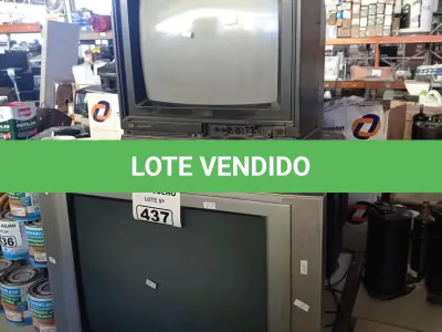 LOTE 437 - 03 TV’S DE TUBO MARCAS E MODELOS DIVERSOS PARA RETIRADA DE PEÇAS. (NO ESTADO, LEILÃO NÃO TEM GARANTIA E NEM DEVOLUÇÃO, SUJEITO A POSSÍVEIS AVARIAS VISÍVEIS/OCULTAS E/OU AUSÊNCIA DE COMPONENTES).
