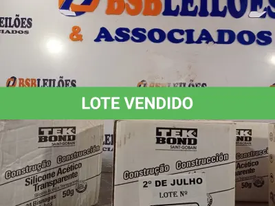 LOTE 251 - 01 LOTE COM VÁRIAS BISNAGAS DE SILICONE ACÉTICO. (NO ESTADO, LEILÃO NÃO TEM GARANTIA E NEM DEVOLUÇÃO, SUJEITO A POSSÍVEIS AVARIAS VISÍVEIS/OCULTAS E/OU AUSÊNCIA DE COMPONENTES).