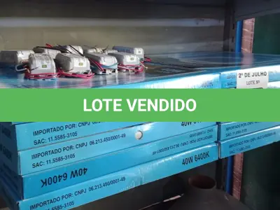 LOTE 293 - 10 LÂMPADAS FLUORESCENTE TUBULAR 40W 6400K E 10 REATORES. (NO ESTADO, LEILÃO NÃO TEM GARANTIA E NEM DEVOLUÇÃO, SUJEITO A POSSÍVEIS AVARIAS VISÍVEIS/OCULTAS E/OU AUSÊNCIA DE COMPONENTES).