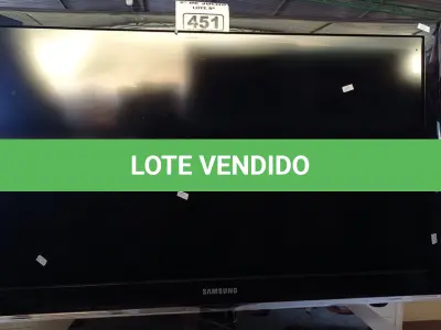 LOTE 451 - 01 TV SAMSUNG 37” POL PARA RETIRADA DE PEÇAS. (NO ESTADO, LEILÃO NÃO TEM GARANTIA E NEM DEVOLUÇÃO, SUJEITO A POSSÍVEIS AVARIAS VISÍVEIS/OCULTAS E/OU AUSÊNCIA DE COMPONENTES).