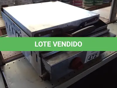 LOTE 472 - 01 CHAPA A GÁS COM AVARIAS. (NO ESTADO, LEILÃO NÃO TEM GARANTIA E NEM DEVOLUÇÃO, SUJEITO A POSSÍVEIS AVARIAS VISÍVEIS/OCULTAS E/OU AUSÊNCIA DE COMPONENTES).