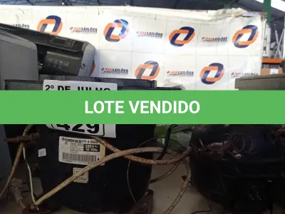 LOTE 429 - 02 MOTORES PARA REFRIGERAÇÃO. (NO ESTADO, LEILÃO NÃO TEM GARANTIA E NEM DEVOLUÇÃO, SUJEITO A POSSÍVEIS AVARIAS VISÍVEIS/OCULTAS E/OU AUSÊNCIA DE COMPONENTES).