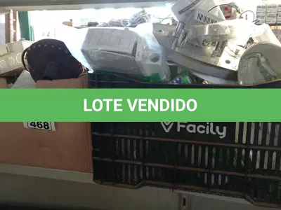 LOTE 468 - 01 LOTE COM MATERIAIS ELÉTRICOS DIVERSOS. (NO ESTADO, LEILÃO NÃO TEM GARANTIA E NEM DEVOLUÇÃO, SUJEITO A POSSÍVEIS AVARIAS VISÍVEIS/OCULTAS E/OU AUSÊNCIA DE COMPONENTES).
