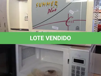 LOTE 422 - 01 PURIFICADOR DE ÁGUA SUMMER E 01 MICRO-ONDAS COM AVARIAS. (NO ESTADO, LEILÃO NÃO TEM GARANTIA E NEM DEVOLUÇÃO, SUJEITO A POSSÍVEIS AVARIAS VISÍVEIS/OCULTAS E/OU AUSÊNCIA DE COMPONENTES).