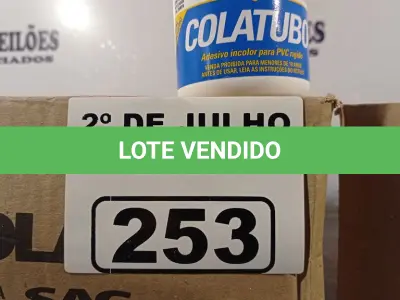 LOTE 253 - 02 CAIXAS COM COLA TUBO ST 175G COM 15 FRASCOS CADA. (NO ESTADO, LEILÃO NÃO TEM GARANTIA E NEM DEVOLUÇÃO, SUJEITO A POSSÍVEIS AVARIAS VISÍVEIS/OCULTAS E/OU AUSÊNCIA DE COMPONENTES).