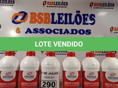 LOTE 290 - 06 FRASCOS DE ADESIVO PLÁSTICO PARA TUBOS E CONEXÕES DE PVC RÍGIDO LINHA ÁGUA FRIA 850G. (NO ESTADO, LEILÃO NÃO TEM GARANTIA E NEM DEVOLUÇÃO, SUJEITO A POSSÍVEIS AVARIAS VISÍVEIS/OCULTAS E/OU AUSÊNCIA DE COMPONENTES).