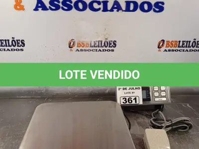 LOTE 361 - 01 BALANÇA PARA ALIMENTOS. (NO ESTADO, LEILÃO NÃO TEM GARANTIA E NEM DEVOLUÇÃO, SUJEITO A POSSÍVEIS AVARIAS VISÍVEIS/OCULTAS E/OU AUSÊNCIA DE COMPONENTES).