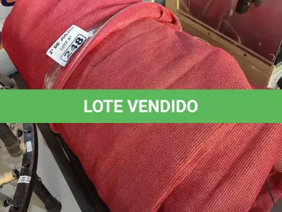 LOTE 248 - 01 TELA SOMBRITE 6MX4M. (NO ESTADO, LEILÃO NÃO TEM GARANTIA E NEM DEVOLUÇÃO, SUJEITO A POSSÍVEIS AVARIAS VISÍVEIS/OCULTAS E/OU AUSÊNCIA DE COMPONENTES).