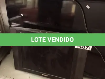 LOTE 487 - 02 TV’S MARCAS E MODELOS DIVERSOS PARA RETIRADA DE PEÇAS. (NO ESTADO, LEILÃO NÃO TEM GARANTIA E NEM DEVOLUÇÃO, SUJEITO A POSSÍVEIS AVARIAS VISÍVEIS/OCULTAS E/OU AUSÊNCIA DE COMPONENTES).