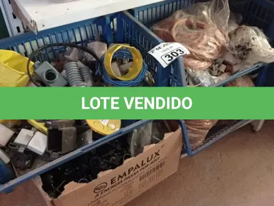 LOTE 303 - 01 LOTE COM MATERIAIS DIVERSOS. (NO ESTADO, LEILÃO NÃO TEM GARANTIA E NEM DEVOLUÇÃO, SUJEITO A POSSÍVEIS AVARIAS VISÍVEIS/OCULTAS E/OU AUSÊNCIA DE COMPONENTES).