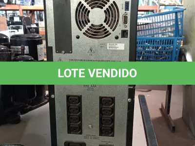 LOTE 307 - 01 NOBREAK 3.000VA. (NO ESTADO, LEILÃO NÃO TEM GARANTIA E NEM DEVOLUÇÃO, SUJEITO A POSSÍVEIS AVARIAS VISÍVEIS/OCULTAS E/OU AUSÊNCIA DE COMPONENTES).