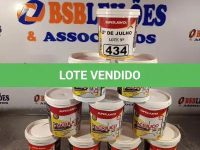 LOTE 434 - 10 KG DE REJUNTAMENTO ACRÍLICO SUPER JUNTA. (NO ESTADO, LEILÃO NÃO TEM GARANTIA E NEM DEVOLUÇÃO, SUJEITO A POSSÍVEIS AVARIAS VISÍVEIS/OCULTAS E/OU AUSÊNCIA DE COMPONENTES).