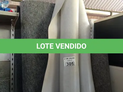 LOTE 305 - 04 ROLOS DE CARPETE MODELOS DIVERSOS INCOMPLETOS. (NO ESTADO, LEILÃO NÃO TEM GARANTIA E NEM DEVOLUÇÃO, SUJEITO A POSSÍVEIS AVARIAS VISÍVEIS/OCULTAS E/OU AUSÊNCIA DE COMPONENTES).