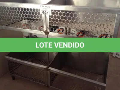 LOTE 441 - 01 FRUTEIRA EM AÇO INOX. (NO ESTADO, LEILÃO NÃO TEM GARANTIA E NEM DEVOLUÇÃO, SUJEITO A POSSÍVEIS AVARIAS VISÍVEIS/OCULTAS E/OU AUSÊNCIA DE COMPONENTES).