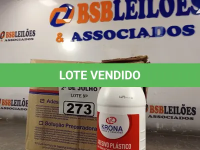 LOTE 273 - 06 FRASCOS DE ADESIVO PLÁSTICO PARA TUBOS E CONEXÕES DE PVC RÍGIDO LINHA ÁGUA FRIA 850G. (NO ESTADO, LEILÃO NÃO TEM GARANTIA E NEM DEVOLUÇÃO, SUJEITO A POSSÍVEIS AVARIAS VISÍVEIS/OCULTAS E/OU AUSÊNCIA DE COMPONENTES).