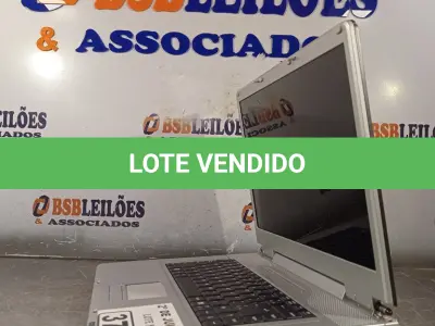 LOTE 378 - 01 NOTEBOOK MARCA ITAUTEC PARA RETIRADA DE PEÇAS. (NO ESTADO, LEILÃO NÃO TEM GARANTIA E NEM DEVOLUÇÃO, SUJEITO A POSSÍVEIS AVARIAS VISÍVEIS/OCULTAS E/OU AUSÊNCIA DE COMPONENTES).