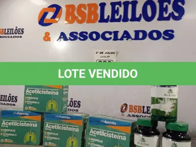 LOTE 338 - 04 CAIXAS DE ACETILCISTEINA 600MG E 03 FRASCOS DE 30 ERVAS BIO&FLORA 500MG COM 60 CAPSULAS CADA.  (NO ESTADO, LEILÃO NÃO TEM GARANTIA E NEM DEVOLUÇÃO, SUJEITO A POSSÍVEIS AVARIAS VISÍVEIS/OCULTAS E/OU AUSÊNCIA DE COMPONENTES).